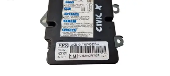 Honda Civic X Airbag control unit/module 77960TGGE010M4