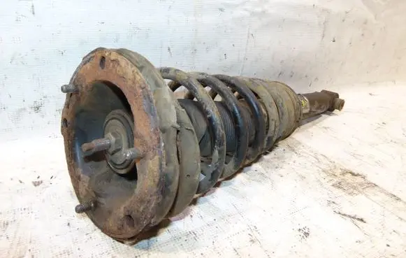 Front shock absorber with coil spring