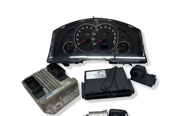 Opel Meriva A Engine ECU kit and lock set 8980003221