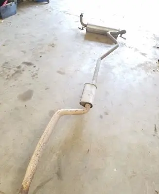 BMW 3 F30 F35 F31 Muffler/silencer 7616703 7616704