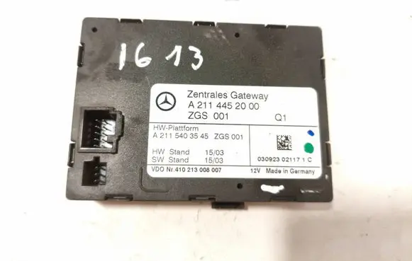 Mercedes-Benz E W211 Gateway control module A2114452000 A2115403545 410213008007