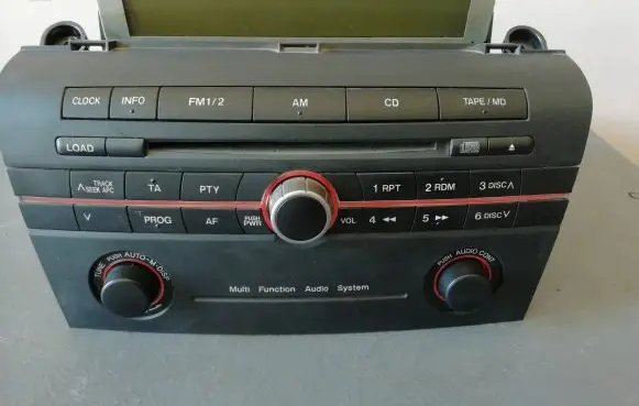 Mazda 3 I Radio/CD/DVD/GPS head unit BP4M66950A 14789900 04D1B45316