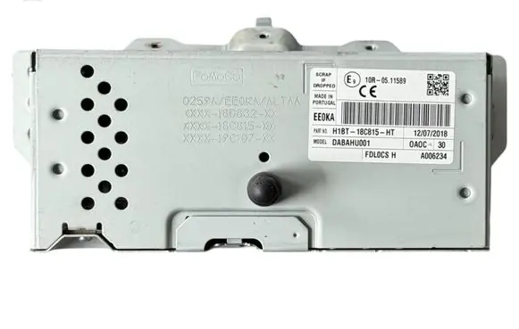 Ford Fiesta Radio/CD/DVD/GPS head unit H1BT18C815HT
