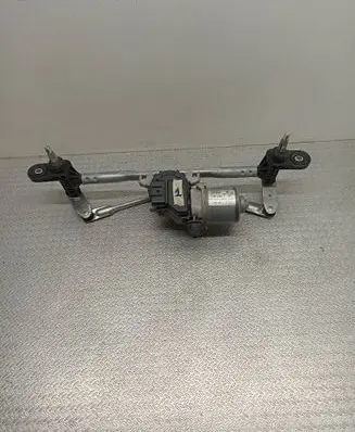 Front wiper linkage and motor
