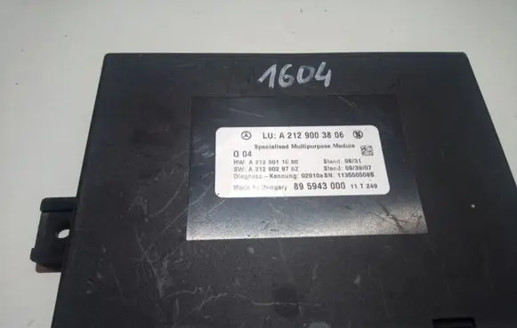 Mercedes-Benz E W212 Comfort/convenience module A2129003806 A2129011000