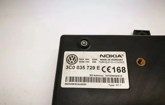 Volkswagen PASSAT B6 Bluetooth control unit module 3C0035729E