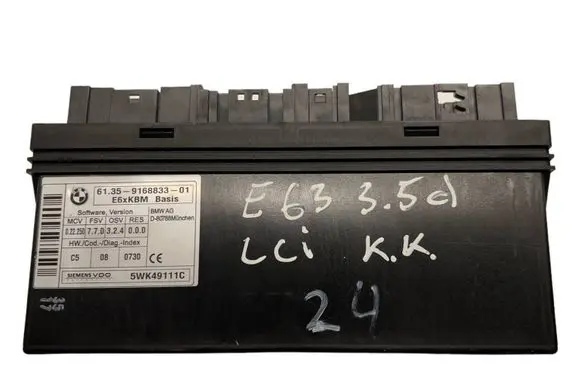 BMW 5 E60 E61 Comfort/convenience module 9168833 61359168833 5WK49111C