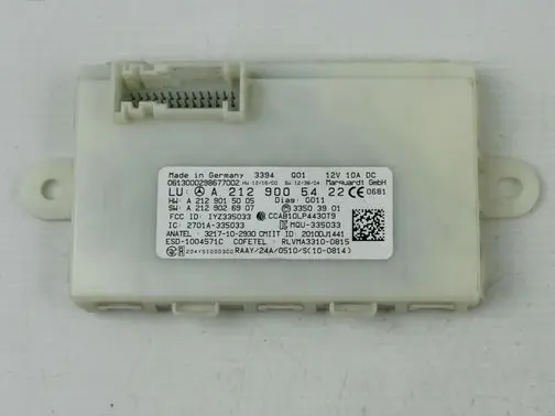 Mercedes-Benz E W212 Keyless (KESSY) go control unit/module A2129005422