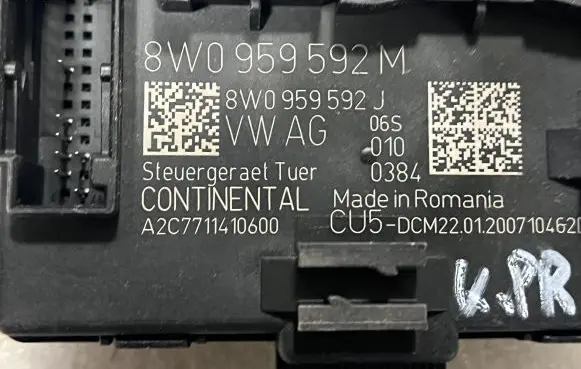 Audi A4 S4 B9 8W Door control unit/module 8W0959592 8W0959592M
