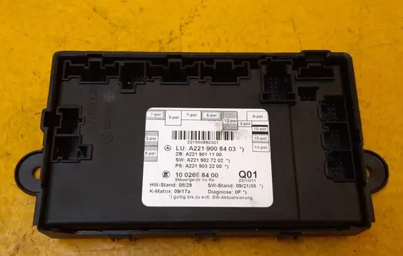Mercedes-Benz S W221 Door control unit/module A2219008403
