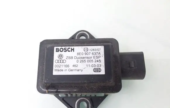 Audi A4 S4 B6 8E 8H ESP acceleration yaw rate sensor 8E0907637A 0265005245