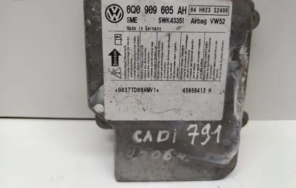 Volkswagen Caddy Airbag control unit/module 6Q0909605AH 5WK43351 04023S2400