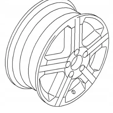 Audi A1 R16 alloy rim 