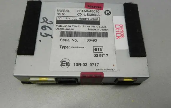 Lexus RX 450H GPS navigation control unit/module 861A048010