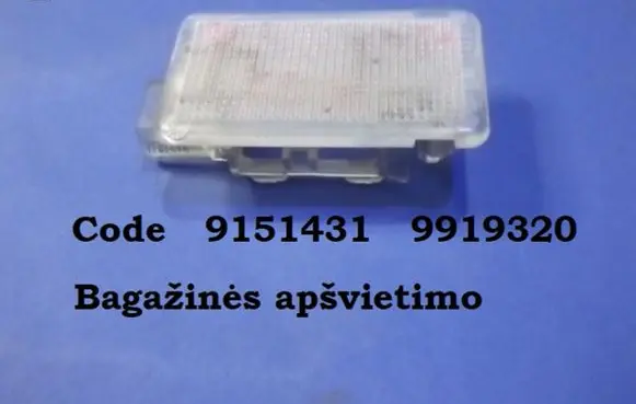 Volvo XC70 Boot/trunk interior light 9151431 9919320