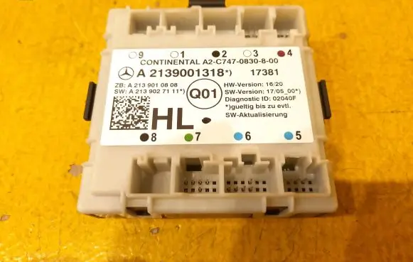 Mercedes-Benz E W213 Door control unit/module A2139001318