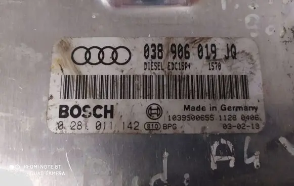 Audi A4 S4 B6 8E 8H Engine control unit/module 038906019JQ 0281011142