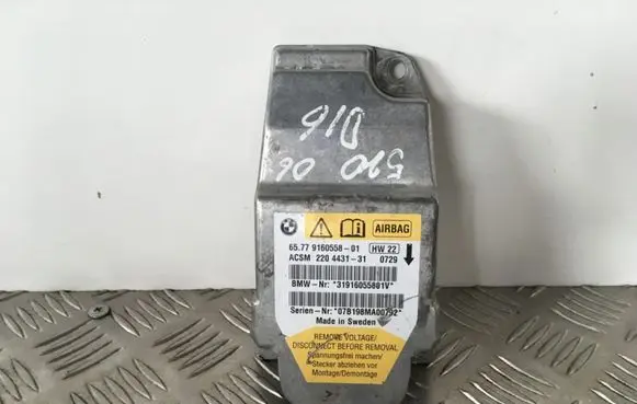 BMW 5 E60 E61 Airbag control unit/module 9160558 6577916055801 220443131
