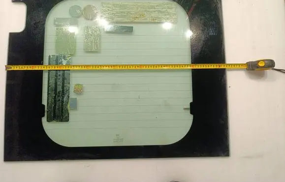 Fiat Ducato Rear door window glass 43R001167 DOT618M50AS2