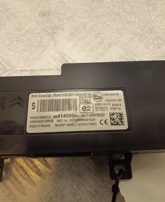 Citroen C4 III e-C4 Bluetooth control unit module 9841408080
