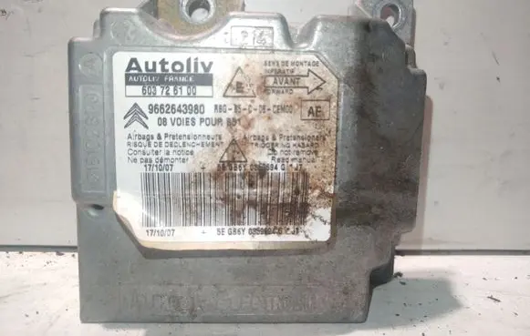 Citroen C4 I Airbag control unit/module 9662643980