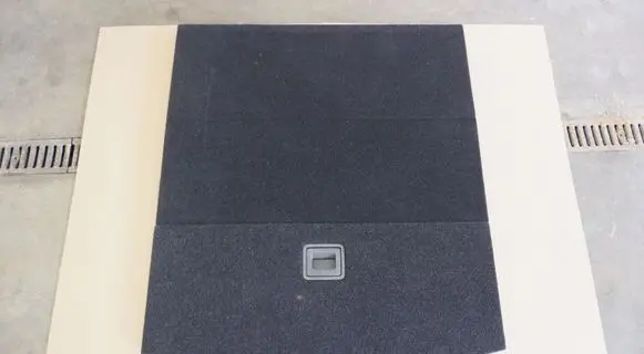 Volkswagen PASSAT B7 Trunk/boot floor carpet liner 3C9863463M 3C9863463