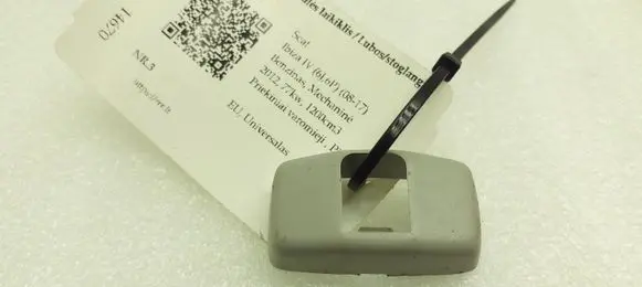 Seat Ibiza IV (6J,6P) Sun visor clip/hook/bracket 3B0857563