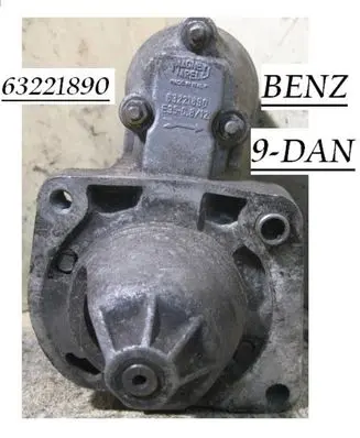 Fiat Panda van Starter motor 63221890