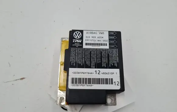 Volkswagen PASSAT B6 Airbag control unit/module 3C0909605M 3C0909605