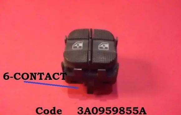 Ford Galaxy Electric window control switch 3A0959855A 95VW14529AAW