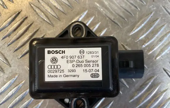 Audi A6 S6 C6 4F ESP acceleration yaw rate sensor 4F0907637 0029725 0265005278
