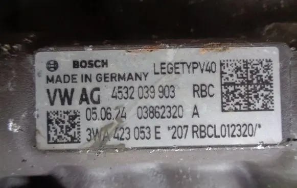 Volkswagen PASSAT B9 Steering rack 4532039903 3WA423053E 03862320