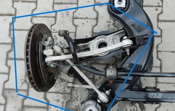Mercedes-Benz EQC Rear suspension assembly kit set MERCEDESEQCZAWLT