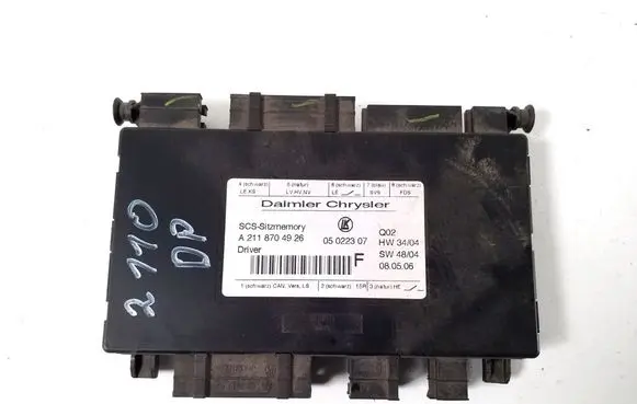 Mercedes-Benz ML W164 Seat control module A2118704926