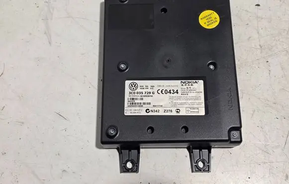 Volkswagen PASSAT B6 Bluetooth control unit module 3C0035729G 0541570 B6A117132