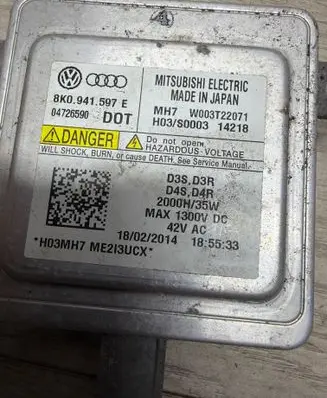 Audi A6 S6 C7 4G Headlight ballast module Xenon 8K0941597E 04726590 W003T22071