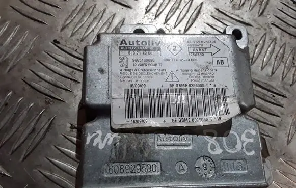 Peugeot 308 Airbag control unit/module 96651000080 610714900