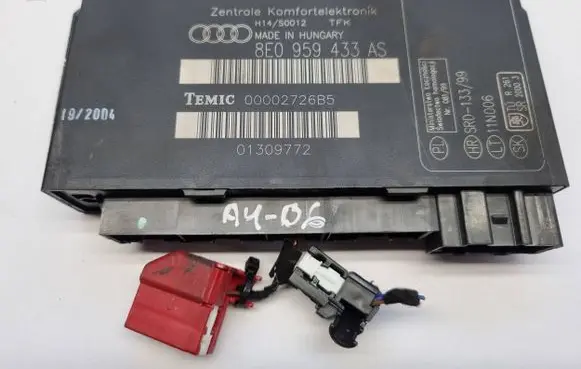 Audi A4 S4 B6 8E 8H Comfort/convenience module 8E0959433AS 00002726B5 01309772