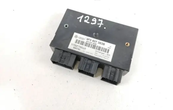 Audi A6 S6 C6 4F Tow bar trailer control unit/module 4F0907383B 4F0910383B