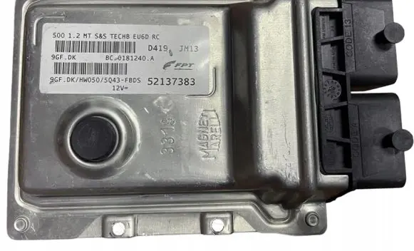 Fiat 500 Engine control unit/module 52137383 9GFDK