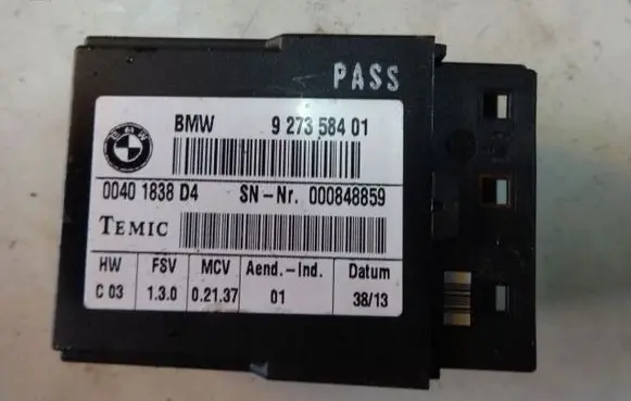 BMW 4 F32 F33 Seat control module 9273548