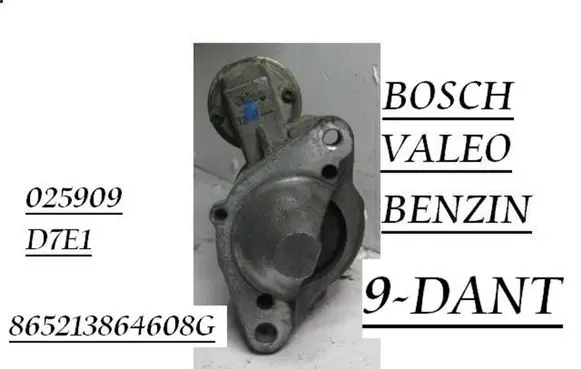 Renault Kangoo I Starter motor 865213864608G D7E1