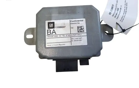 Opel Insignia A GPS navigation control unit/module 13306647 5WK50278A