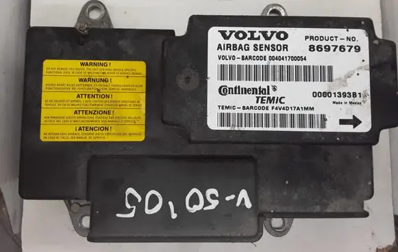 Volvo V50 Airbag control unit/module 8697679 00001393B1