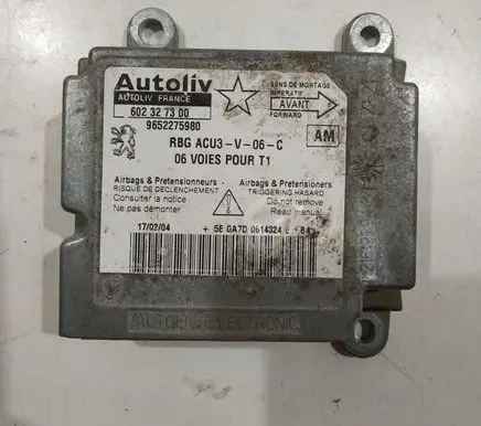 Peugeot 206 Airbag control unit/module 602327300 9652275980