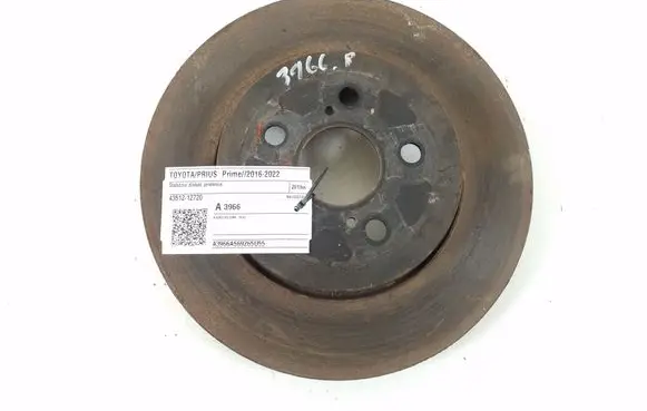 Toyota Prius Prime Front brake disc 43512-12720