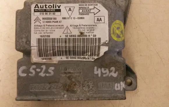 Citroen C5 Airbag control unit/module 9665558180 610963100