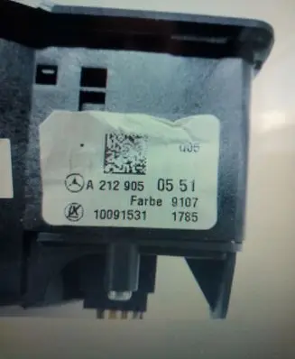 Mercedes-Benz ML W166 Light switch 2129050551