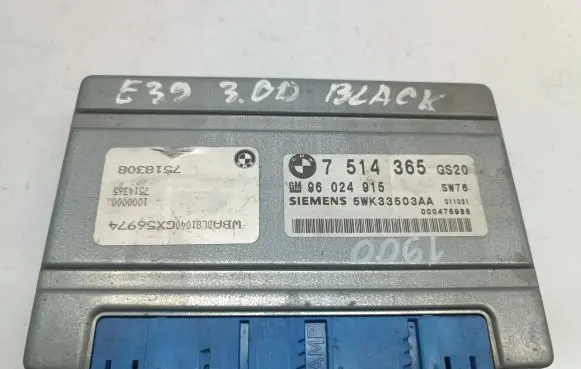 BMW 5 E39 Gearbox control unit/module 7514365 96024915 5WK33503AA