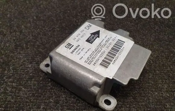 Opel Zafira A Airbag control unit/module 24416704DM 5WK42978